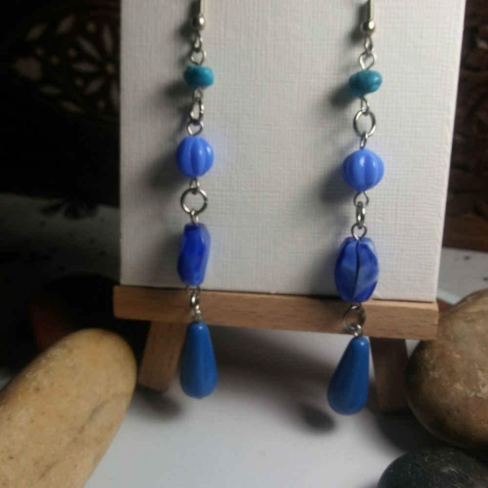 🌈HANDMADE 🌈SILVER EARRINGS - Picture 4 of 4